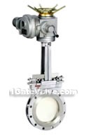 Electric wafer knife-shaped gate valves