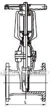 Rising stem resilient seat seal gate valve constructral diagram(pic1)