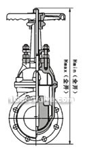 Rising stem resilient seat seal gate valve constructral diagram(pic2)